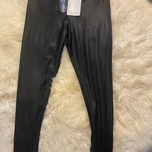 Connection 18 Black Faux Leather Pants